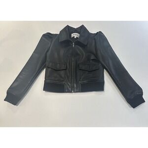 Women's Black Faux Jacket Size Small